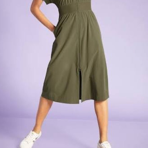 Talbots Olive Green Utility Dress T by Talbots - Picture 3 of 12